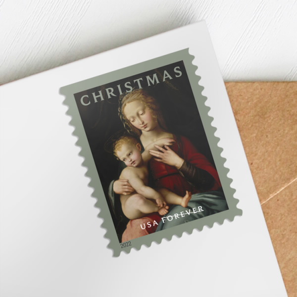 Virgin and Child Stamp