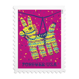 U.S. Postal Service unveils Piñata forever stamps