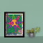 Piñatas! Framed Stamps, 7-Point Star with Green Background