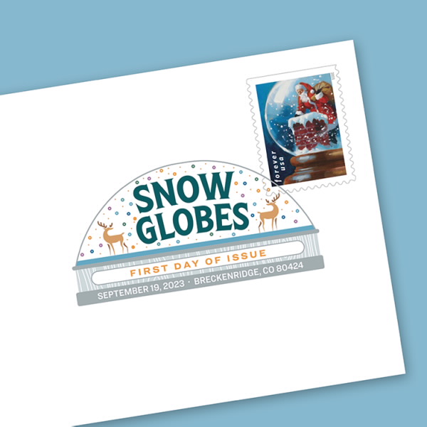 Snow Globes Digital Color Postmark