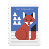 Winter Woodland Animals Stamps image