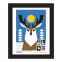 Winter Woodland Animals Framed Stamps, Deer