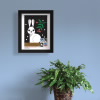 Winter Woodland Animals Framed Stamps, Rabbit