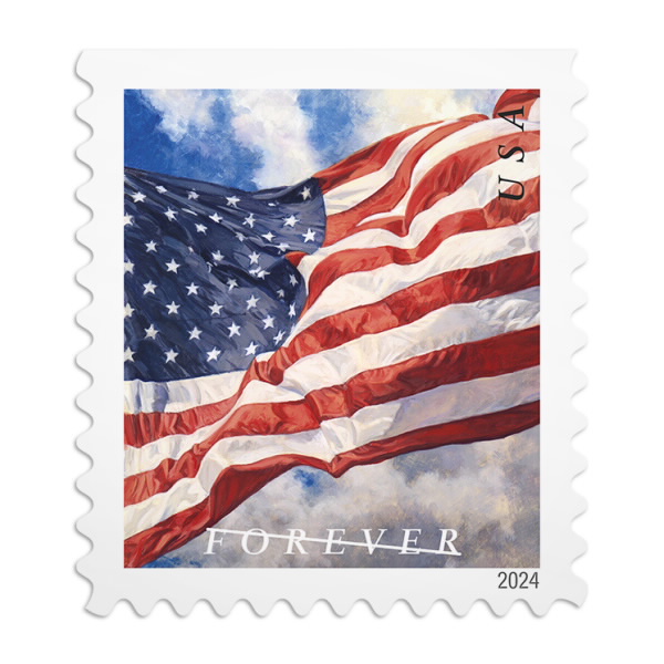 Flags 2024 Stamps, Book Of 20, 03/22/2023