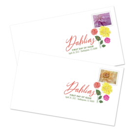 Dahlias Digital Color Postmark