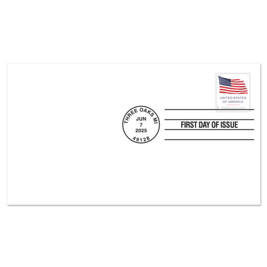 U.S. Flag 2025 First Day Cover, Stamp from Book of 20