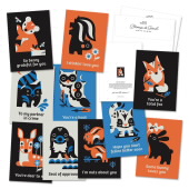 Baby Wild Animals Notecards image