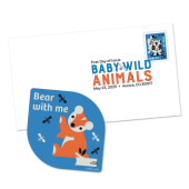 Baby Wild Animals Vinyl Sticker, Bear with Me image