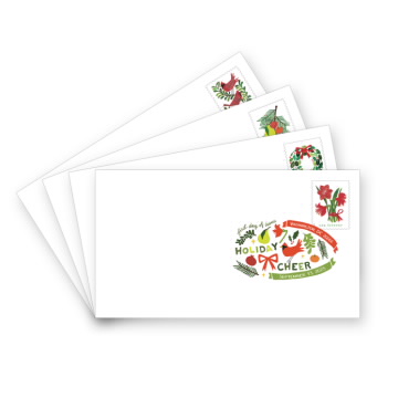 Holiday Cheer Digital Color Postmarks