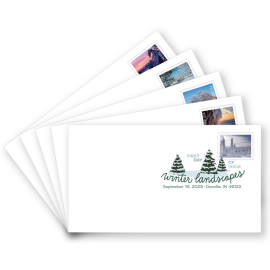 Winter Landscapes Digital Color Postmarks