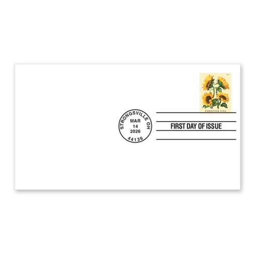 Sunflowers First Day Cover