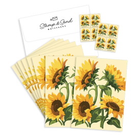 Sunflowers Notecards, Set of 8