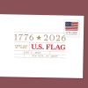 U.S. Flag 2026 Digital Color Postmark, Stamp from Book of 20