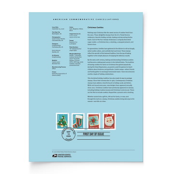 Christmas Cookies American Commemorative Cancellation Page