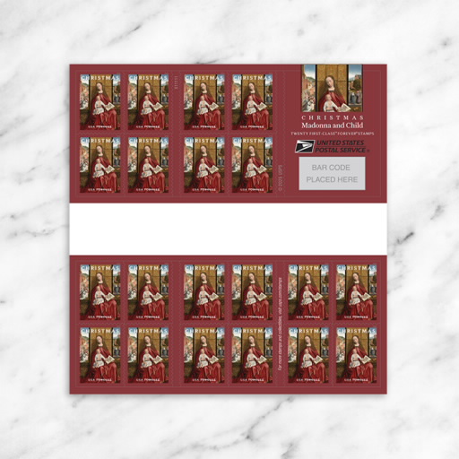 Christmas Madonna and Child Stamps