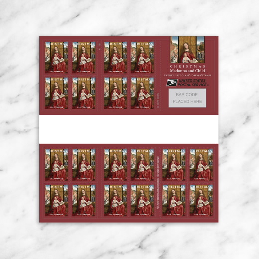 Christmas Madonna and Child Stamps