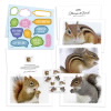 Squirrels & Chipmunks in Snow Notecards