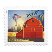 Barns Postcard Stamps image