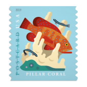 Coral Reefs Postcard Stamps image