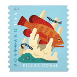 Coral Reefs Postcard Stamps