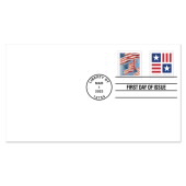 Patriotic Block Nonprofit First Day Cover image