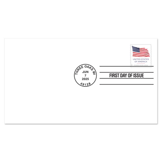 U.S. Flag 2025 First Day Cover, Stamp from Coil of 3,000