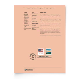 Summer Sunset American Commemorative Cancellation Page
