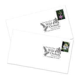 Wild Orchids First Day Cover from Coil of 10,000