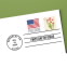 Red Tulips First Day Cover, Stamp from Coil of 10,000