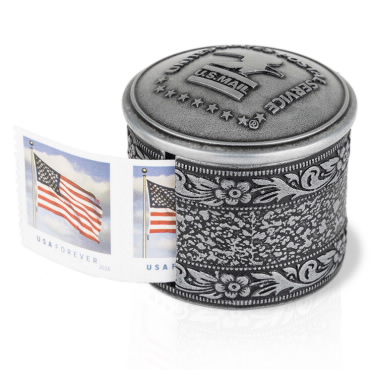 Postage Stamp Holding Dispenser for Roll of 100 Stamps US Forever