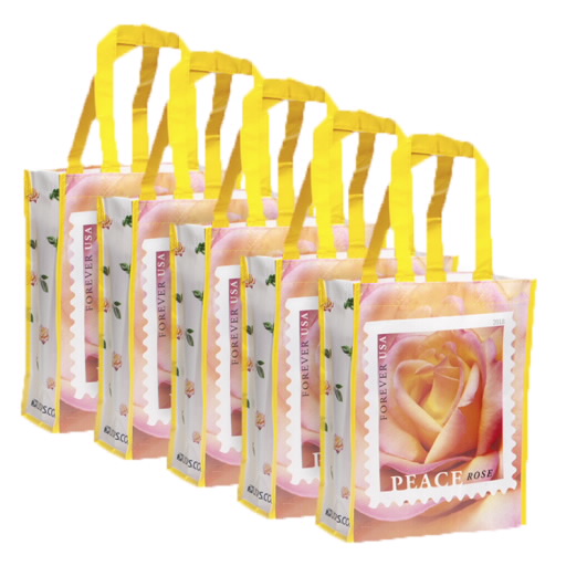 Peace Rose Small Tote Bags