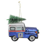 USPS® Mail Truck Glass Ornament image