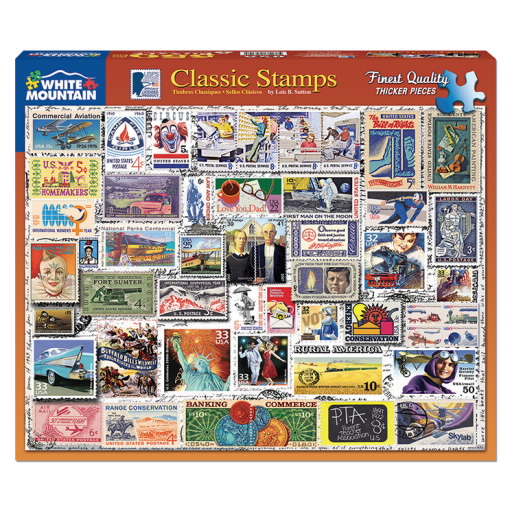 Classic Stamps 550 Piece Jigsaw Puzzle