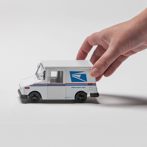 Postal Delivery LLV Pull Back Truck Toy