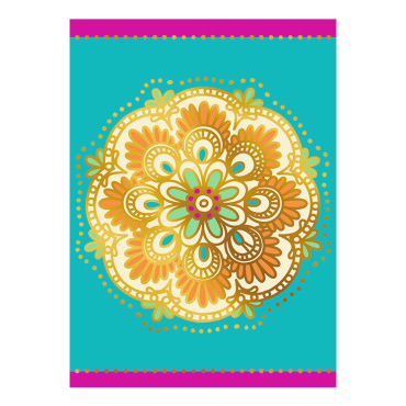 Indian Inspired Floral Notecards