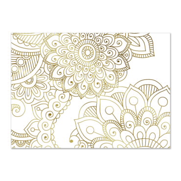 Ivory with Gold Script Notecards