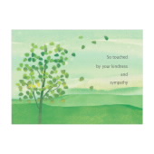 Green Tree Sympathy Notecards image