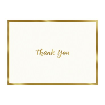 Solids Ivory Thank You Notecards