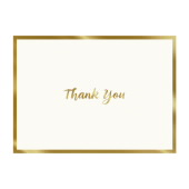 Solids Ivory Thank You Notecards image