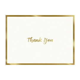 Solids Ivory Thank You Notecards
