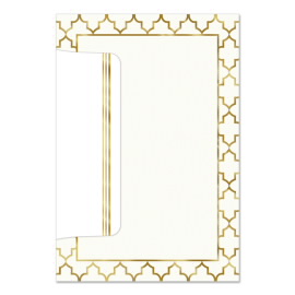 Gold Lattice Notecards