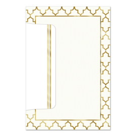 Gold Lattice Notecards