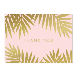 Gold Palm Notecards