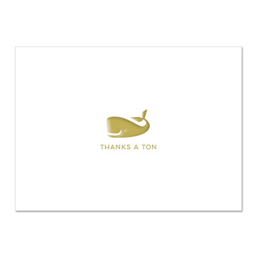 Whale Thank You Cards