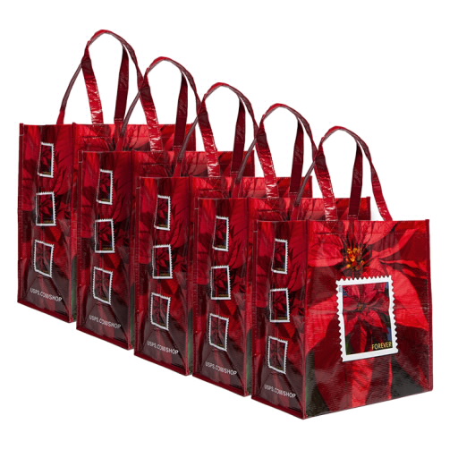 Poinsettia Tote Bags