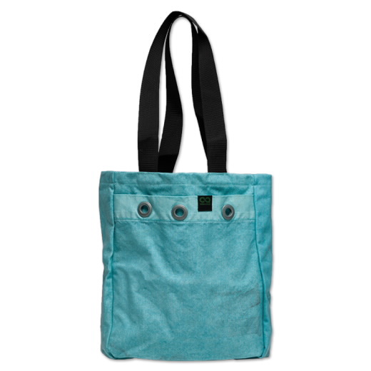 Upcycled Mailbag Tote, Sea Green
