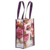 Floral Stamps Small Tote Bag image