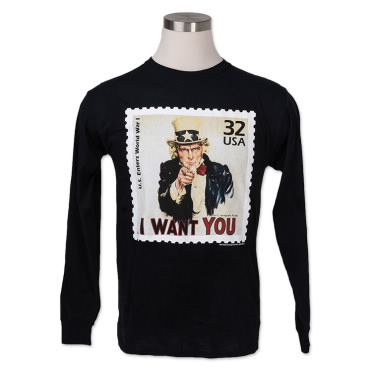 I Want You Stamp Long Sleeve Shirt