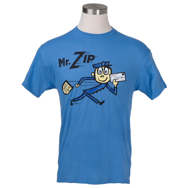 Mr. ZIP Blue T-Shirt | USPS.com