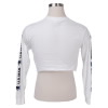 Envelope Crop Top Long-Sleeve Shirt